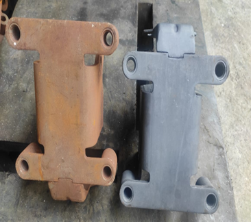 PREBOND-58 rust removal before and after on metal brackets